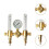 CGA580 Dubbelutgångs Argonregulator Flödesmätare Reservdelar Professionella 3
