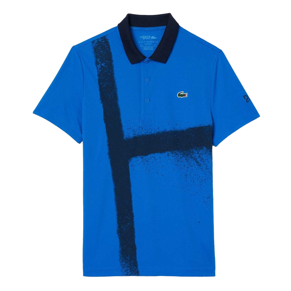 Lacoste (Xs, ) Mens Novak Djokovic Tennis Polo Shirt Blue