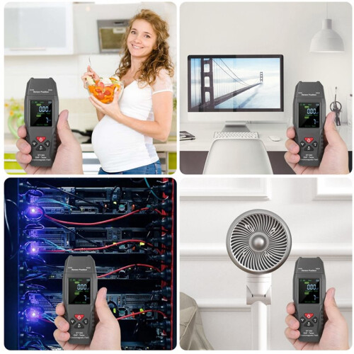 ST1393 EMF Meter Electromagnetic Field EMF Detector Handheld Digital LCD Electromagnetic Field Radiation Tester 2