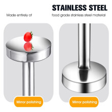 Meat Pounder Flattener Food Grade Stainless Steel Kitchen Meat Mallet Large Round Meat Mallet Tenderizer Tool for Beef