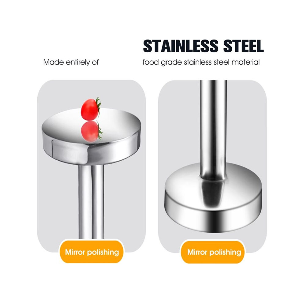 Meat Pounder Flattener Food Grade Stainless Steel Kitchen Meat Mallet Large Round Meat Mallet Tenderizer Tool For Beef 6033839901341
