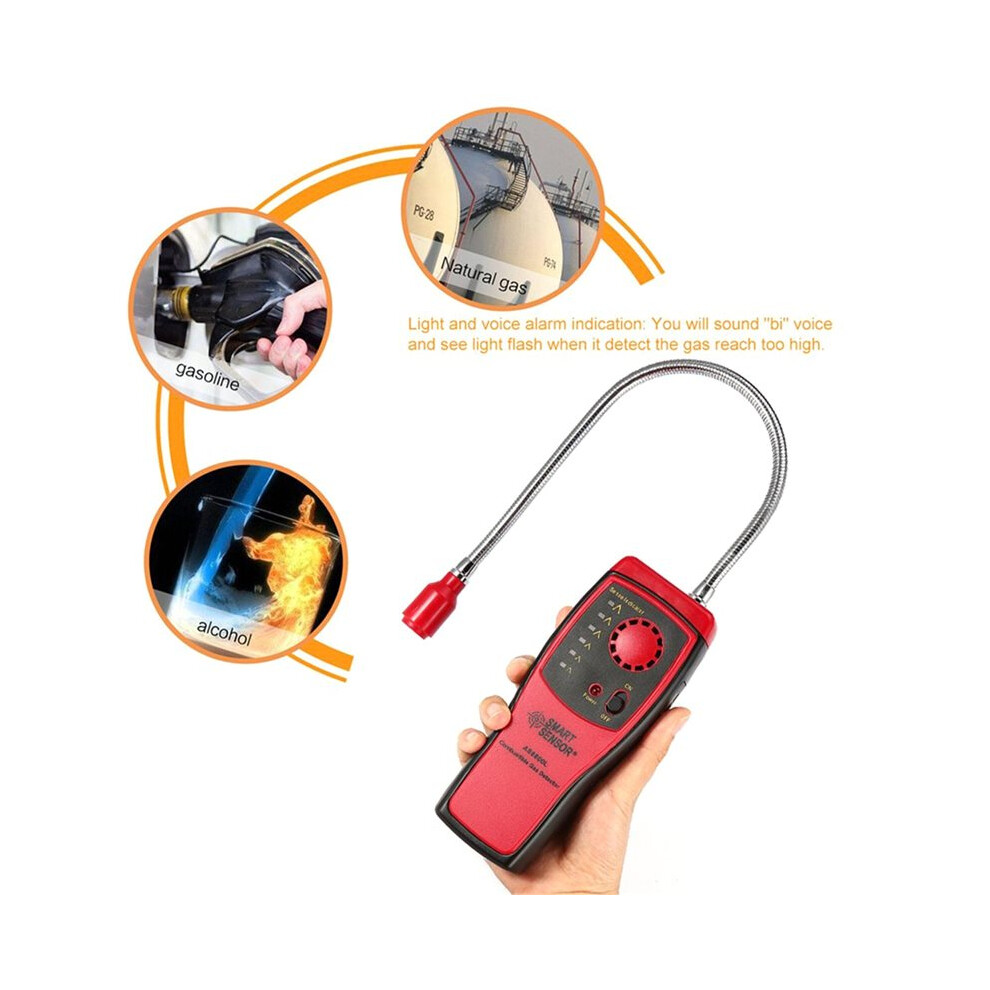 Sensor As8800l Combustible Gas Detector Natural Gas Leakage Tester Tool Methane Gas Leak Detector Analyzer Gas Leak Alarm 6031771443592