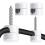 4pcs White Swag Hooks for Ceiling Lights, Modern Pendant Light Hanging Hooks, DIY Lamp Hanging Hardware 4