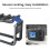 AMAGISN Plastic Camera Rabbit Cage for  OSMO Action 5 Pro/4/3 Horizontal and Vertical Quick Release Frame Camera Accessories 3