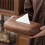 Walnut Wood Tissue Box Cover Holder, Modern Rectangular Design with Removable Lid, Minimalist Home Decor 5