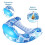 Inflatable Pool Floats with Canopy for Adults, Cup Holders, Summer Beach Party 7