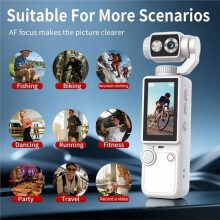 Q8 Handheld Outdoor Sportcamera 4K Ultra Clear Autofocus Videorecorder Camera Zakcamera Actiecamera Wit