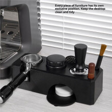 Coffee Tamper Station Holder for 51MM 54MM 58MM Espresso Machine Accessories Espresso Tamping Station Organizer White