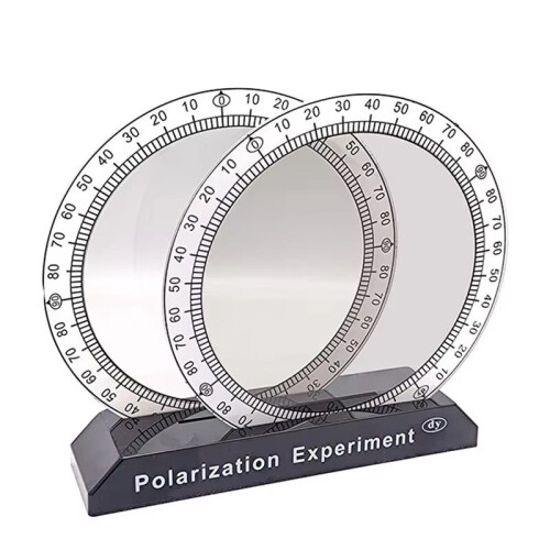 Polarizer Light Polarization Demonstrator Student Experimental Teaching Aids Physics Optical Test Instrument Black White