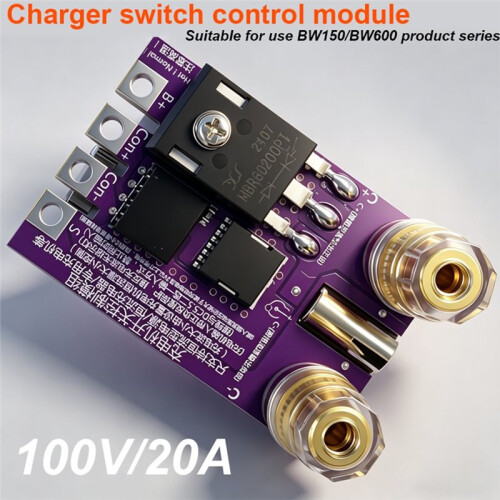 BW600 Electronic Load Meter Charging Control Module Adapter Max 100V 20A Supports DC5.5 Interface and Wiring 2