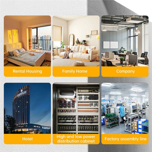 WIFI Three-Phase Four Wire Rail Multifunctional Electric Meter Overvoltage and Undervoltage Protector, Phase Loss 1