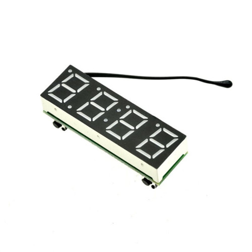 RX8025T 3 in 1 LED Digital Clock Temperature Voltage Module  Thermometer Voltmeter Board  5V-30V 2