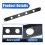 4-Hole 1U Audio Rack Panel XLR Patch Panel Punched Recording Studio Rack Accessories for Enclosure 3
