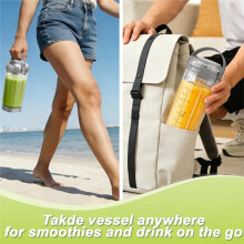Blade Cover & Vessel Cap for Blast Portable Blender - Leakproof, Food Grade, Compatible with BC100/BC151 Series