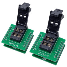 2Pcs C Programmer Adapter for SOT23-6L for SOT23 to DIP6 Chip Test Socket Adapter Burning Easy Installation