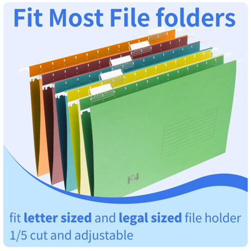 Hanging File Folder Tabs, 100 Pcs File Folder Tabs File Tabs for Hanging Folders, Plastic Hanging Folder Tabs 2