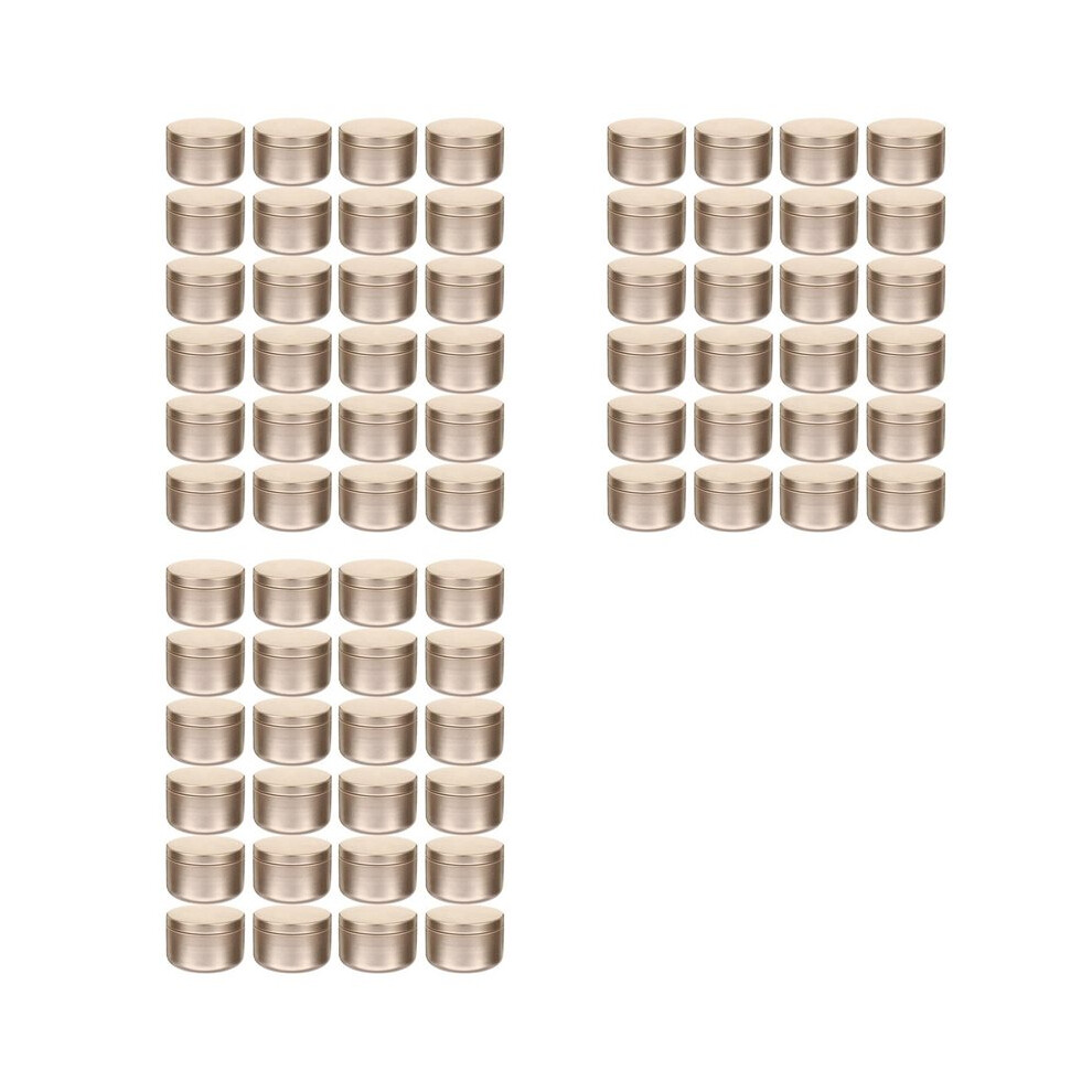 72 Pcs Candle Jar Decorative Labels Empty Storage Tins Candle Tin Can Candlestick Holders Round Tin Containers, A 4714245112539