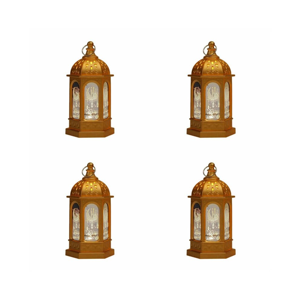 4X Eid Mubarak Led Lantern Ornaments Ramadan Lantern Nightlight Lighting Home Decorations Ramadan Festival Party Gifts,J 6033507432184