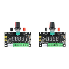 2X Controlador de Driver de Motor de Passo 12V 24V, Módulo Gerador de Sinal de Pulso PWM, Controlador para Frente e para Trás