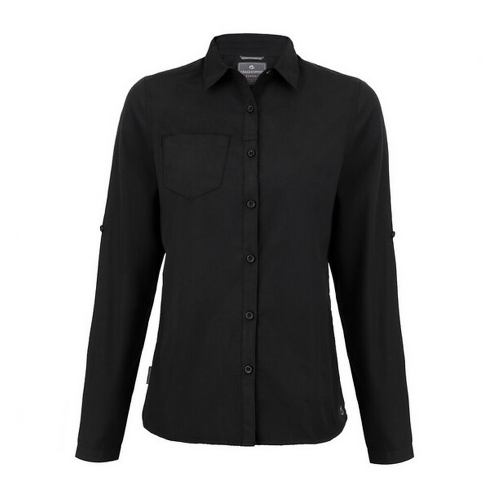 Craghoppers (20 Uk, ) Womens/Ladies Expert Kiwi Long-Sleeved Shirt Black