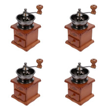 4X Młynek do Kawy Ręczny Młynek do Kawy Ręczny Ze Stali Nierdzewnej Retro Przyprawa do Kawy Młynek do Kawy z Ceramiką