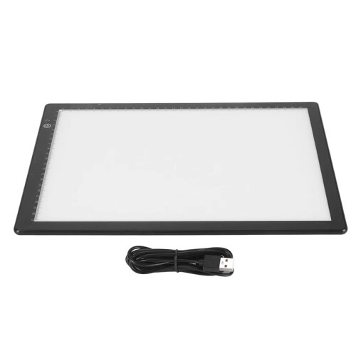 Slide Viewer 3 Brightness Levels A4 Size Soft LED Light Film Scanning Light Box USB C Powered APP Editing