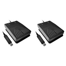 2X USB Foot Keyboard Pedal USB Foot Pedal Control High Sensitivity Single Control Foot Pedal