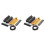 2X HBC Pickup DIY Kits-Cupronickel Baseplate/ Fixed/Adjustable Pole Piece/4C Cable Pickup Kits 52mm 1