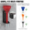 2 Sets Oil Funnel Holder, Wall Mount Storage Rack with 2 Removable Collection Cups for Workshop, Garage 3