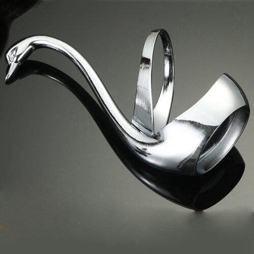 Swan Base Spoon Holder, Stainless Steel Spoon and Fork Set Stand Organizer for Dinner Table, Coffee Tableware Holder