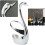 Swan Base Spoon Holder, Stainless Steel Spoon and Fork Set Stand Organizer for Dinner Table, Coffee Tableware Holder 6