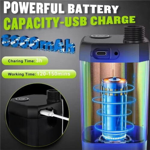 Douche Portable pour le Camping, Batterie Rechargeable 6000 MAh, 4 Jets Différents 2