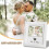 Heart Thumbprint Wedding Picture Frame with Ink Kit, Engagement Gifts for Couples Keepsake Wedding 5
