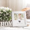 Heart Thumbprint Wedding Picture Frame with Ink Kit, Engagement Gifts for Couples Keepsake Wedding 7