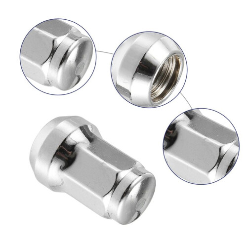 20 Pcs M12x1.5 Car Wheel Lug Nuts with Socket Key Auto Replacement Parts 1