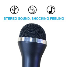 Karaoke Mic USB Wired Microphone for 4 PS5 One Series PC Laptop Chatting Teaching Singing Games
