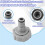 P6H1419 Adaptador de Conector de Dreno de Mangueira de 1,25 Polegadas para Piscina acima Do Solo - Pacote com 2 Unidades 2