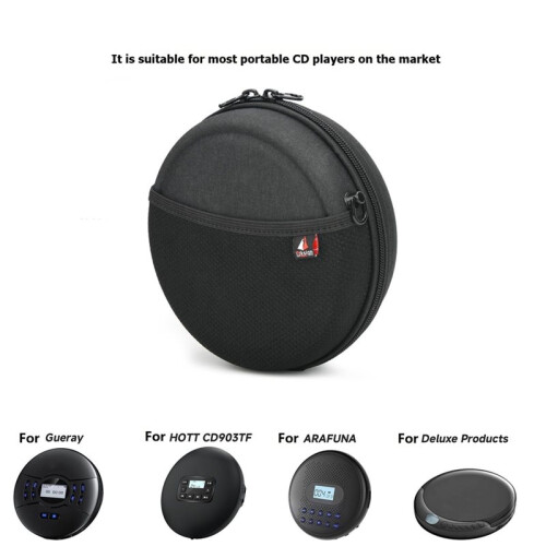 TXEsign CD-Player-Tasche, 6"-CD-Player-Aufbewahrungstasche mit Verstellbarem Schultergurt 2