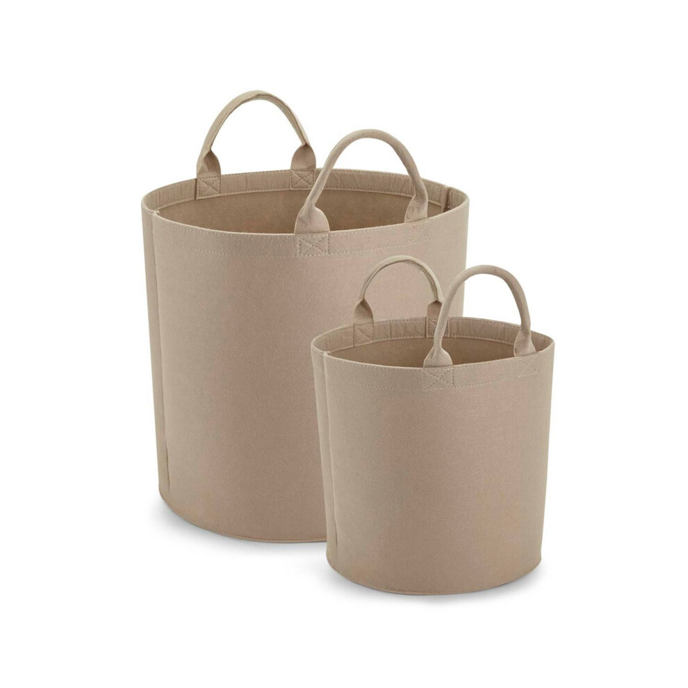 Bagbase (30Cm X 30Cm, Sand) Felt Trug Beige