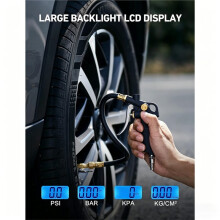 2 Sets Digital Tire Pressure Gauge with Inflator, 250 PSI, Quick Connect for Cars, Trucks, SUVs, RVs