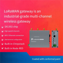 Half-Duplex WiFi LoRaWAN-Gateway 470 MHz 27 DBm DC8-28V SX1302 8 Kanalen Open-Source Multi-Kanaal