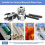 Pipe Tapping and Threading Tool, Premium Carbon Steel Dual-Function Internal & External Pipe Threader Sizes Pipes Suit 5