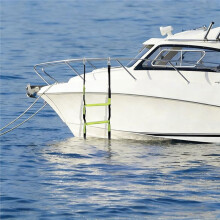 Boottouwladder, Klimtouwladder met Versterkte Treden voor Opblaasboot, Pontonboot, Kajak, 3 Treden