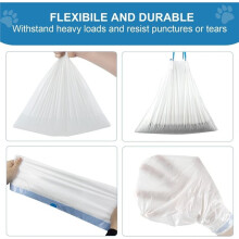 5 Rolls Self Cleaning Cat Litter Box Liners 20 Counts Extra Thick for Automatic Cat Litter Box Robot with Drawstring