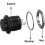 1set Instantaneous Button  Without Lock,  Button Circular , R13-507 Self Resetting 3
