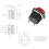 1set Instantaneous Button  Without Lock,  Button Circular , R13-507 Self Resetting 6