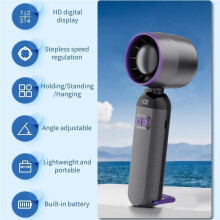 Faltbarer, Tragbarer -Handventilator mit USB-Aufladung, 100 Geschwindigkeitsstufen, Turbofunktion und Hoher Drehzahl - Ideal für Reisen