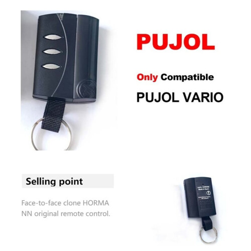 For PUJOL VARIO Garage Door Remote 433MHz - Advanced Rolling Code Technology for Secure Access 1