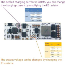 High Efficiency Large Power DC12V UPS Module in-OUT 3.7V 4.2V Lithium Battery Charger Discharge Home Network