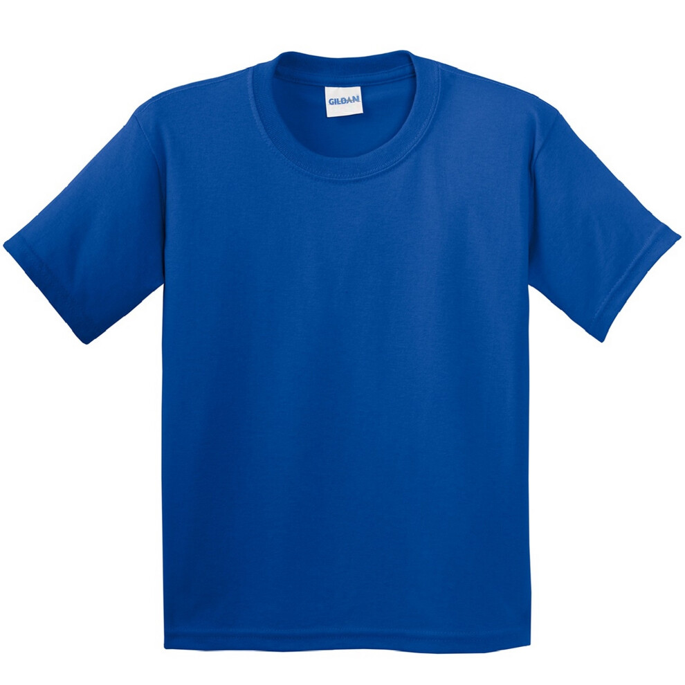 Gildan (S, Royal) Childrens Unisex Soft Style T-Shirt (Pack Of 2) Multicoloured